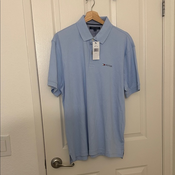 Tommy Hilfiger Sky Blue Polo Shirt - Picture 1 of 3